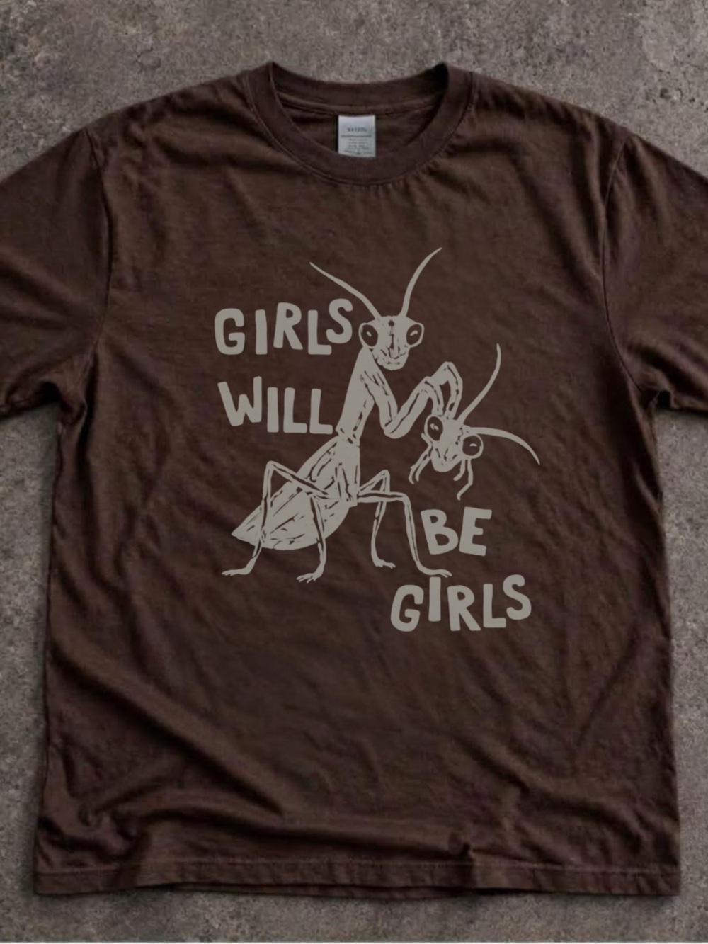 Gildan Dark Chocolate Girls Will Be Girls Graphic Unisex T-Shirt